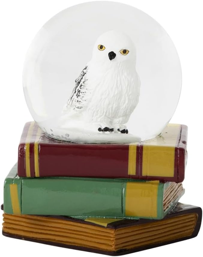 Harry Potter Hedwig the Owl Mini Snow Globe with Swirling White Flakes | Collectible Keepsake Display | 3 Inches Tall
