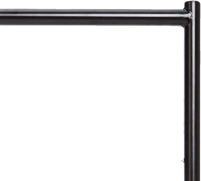 Amazon Basics Heavy Duty Portable Rolling Garment Rack, Hanging Clothes Organizer Rail for Display and Storage, Easy to Assemble, 72 x 60 inches, Black