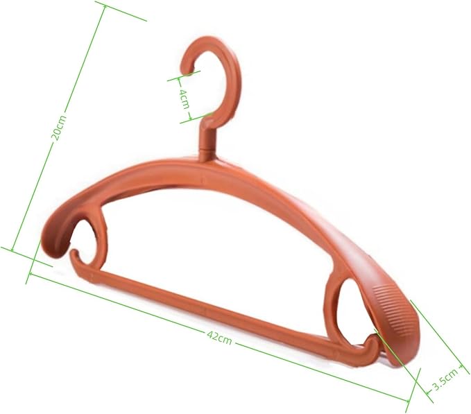 10 Pack Heavy Duty Coat Hangers 25lb Load Capacity Swivel Suit Clothes Hanger Extra Wide Shoulder Jacket Hangers Thick Non Slip Winter Large Coat Hanger Brown