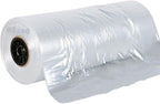 Plasticplace 0.65 Mil Garment Dry Cleaners Plastic Pants Bag, 21” x 7” x 30”, Clear, 577 Count