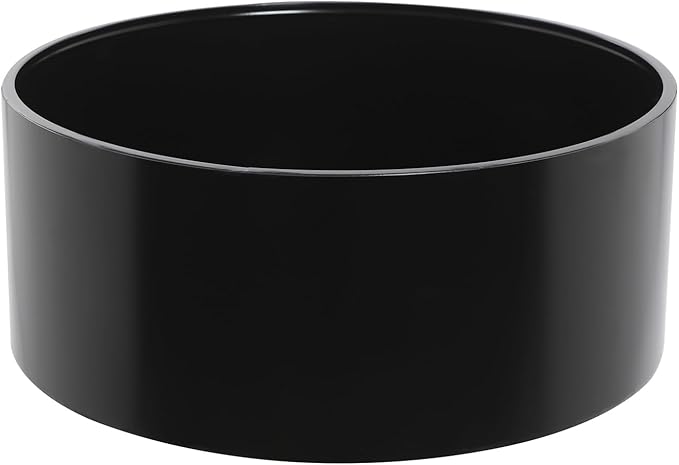 Round Display Pedestal Stand, Event Decor Display Plinth Stands, Bridal Shop Cylinder Plinth Raiser Table, Party Event Decor Circle Pedestal Stand for Boutiques Model Air Conditioner Heightening (Black, 19.7*7.9in)