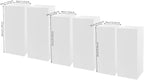 6Pcs Square Display Pedestal Stands Set for Party, Metal Display Stand Plinth Pillars, Cake Stands Pillars for Wedding Birthday Art Decor Risers, 11.8*31.5" (L), 11.02*25.6" (M), 10.24*23.6" (S)