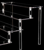 Acrylic Display Risers,Clear Risers Perfume Organizer Stand, 3 Tiered Cupcake Shelf Stand Holder,9 Inch,DIY