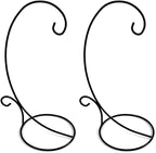 Metal Ornament Display Stand Set of 2 Tall Iron Lightweight Ornament Holder Stand for Hanging Globe Air Plant, Terrarium Plant, Witch Ball Stand for Bauble Home Party Wedding Craft Christmas Decor