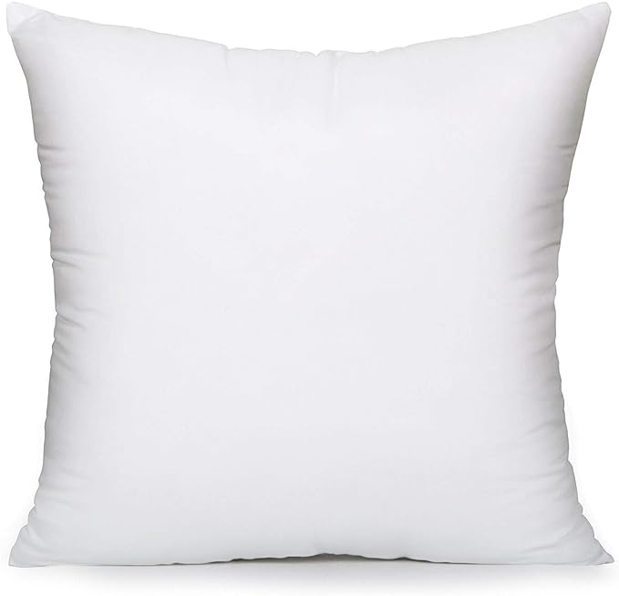 MoonRest® 18x18 Inch Synthetic Down Alternative Square Pillow Insert Form Stuffer for Sofa Shams, Decorative Throw Pillow, Cushion and Bed Pillow Stuffing - Hypoallergenic 18“X 18”
