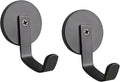 2PCS Magnetic Hooks 3mm Black Magnetic Wreath Hooks for Front Door Christmas Birthday New Year Indoors and Outdoors