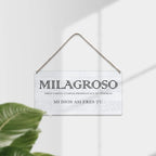 Bible Verse Home Wall Decor Milagroso Abres Camino Scripture Wood Signs Rustic Hanging Wall Plaque Christian Sign