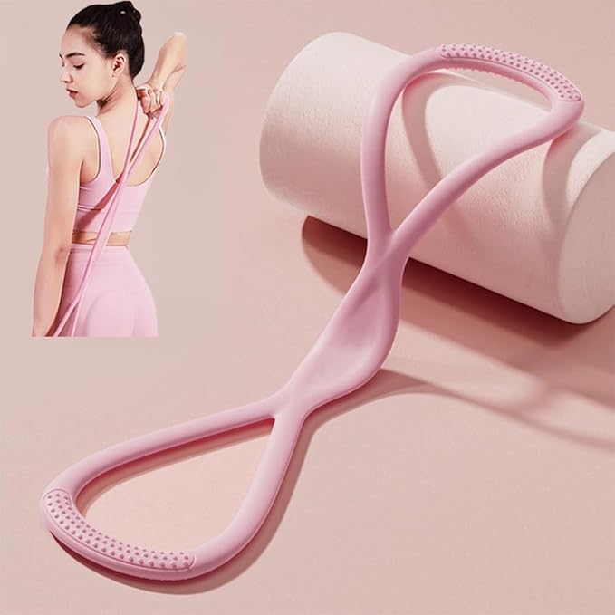 Resistance Bands with Handles,Figure 8 Resistance Band Elastic Fitness Bands Exercise Band for Home Yoga Gym Workout