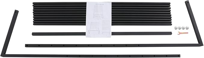 10 Tier Metal Scarf Organizer Holder, Freestanding Scarf Rack, Scarf Holder Organizer for Commercial Clothing Retail Store Towel Rack Ties Belt Pants Hanging (Black, 39.37 * 15.75 * 57.09in)