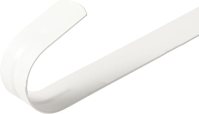 Wreath Hanger for Front Door, Slim Over The Door Hook, Easy to Use and Reusable Holiday Wreath Holder for Christmas, Thanksgiving, Halloween and Daily Décor (15" White, 2)