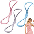 Resistance Bands, 2025 New Figure 8 Resistance Bands for Women Men, Exercise Bands with Handles for Working Out, Arm, Back, Fullbody Yoga Pulling Rope, Elastic Stretch Bands