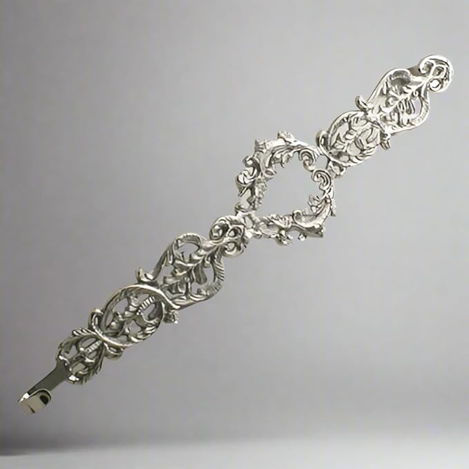 Nickel 15" H Victorian Heart Wreath Hanger. - Set of 2
