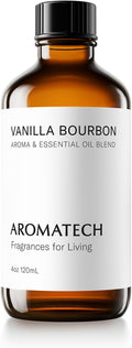 AromaTech Vanilla Bourbon Aroma Essential Oil Blend: Luxury Hotel Inspired Aromatherapy with Vanilla Bean, Bourbon & Oak Barrel for Ultrasonic Diffusers & Nebulizers (4 Fl Oz (Pack of 1))