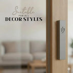 SURI Mezuzah and Printed Scroll Set – 5 Inch Light Gray Concrete Mezuzah Case, Self-Stick Adhesive, Fits a 4 Inch Mezuza Scroll, Gift Box Included