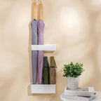 EKDJKK 2pcs Umbrella Stand Holder Umbrella Stand No Punching Required Durable Japanese Style Adjustable Wall Mounted Umbrella Storage Rack for Home Indoor