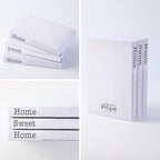 TenXVI Designs Home Sweet Home Sign Decorative Books - Set of 3 White Rustic Blank Books with Real Pages for Coffee Table Decor, Entryway Table Home Decor, Blank Books
