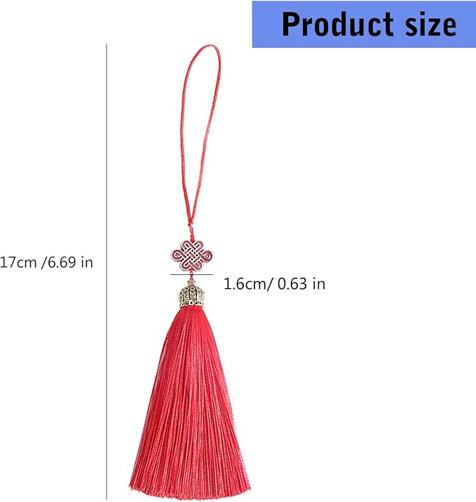 Chinese Knot Tassels Pendant Handmade Polyester Tassels Chinese Tassels Great for Home Decors and Festival Ornament