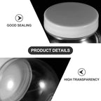 DIY Transparent Candy can Set of 20 Plastic Jars with Lids for Kitchen Storage Multi-Functional Small Containers for Candy Snacks Jewelry and Home Organization