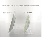Artliving Two Part Adjustable Clear Acrylic Plastic Display Stand Easel (set of 5)