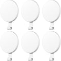 Jetec 6 Pcs Magnet Hooks Magnetic Wreath Hanger Wreath Holder for Fridge Refrigerator Metal Door Glass Door Surfaces Keys Kitchen Home Christmas Party Hanging Supplies Decoration(White,2.7 Inch)
