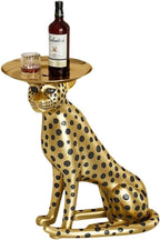 Cheetah Statue, Large Leopard Sculpture, Sitting Cheetah Ornament, Sofa-Side Sculpture, Home Decor, Floor Decoration