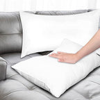 Covers & All Throw Pillow Inserts Only Pack of 4, Durable Soft Rectangle 20 x 26 Inches 65 GSM Non-Woven Fabric with 15D Silicon Fiber Filling, Universal uses for Home Decor Office Indoor Outdoor