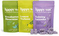 Happy Wax Clean Mix Collection Scented Natural Soy Wax Melts – 6 Total Oz. of Scented Wax Melts, Collection Includes Eucalyptus Spearmint, Lemon Verbena, and Calming Lavender