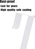 5 Pack 12"+15" Wreath Hanger for Front Door - Large Wreath Metal Hook for Christmas Wreath Over The Door Hanger 2 x 15" and 3 x 12" - White