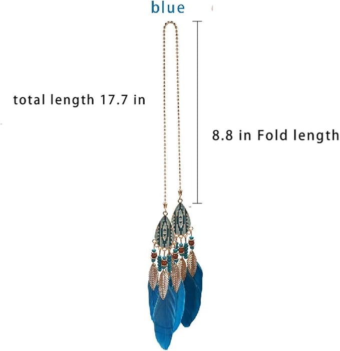 Mini Dream Catcher for Car Rear View Mirror Accessories - Handmade Small Dreamcatchers Boho Car Charm Interior Decor(Blue)