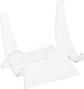 Plymor Clear Acrylic Double-Scoop Display Easel, 3.5" H x 3.875" W x 3.125" D (3 Pack)