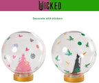 Wicked Snow Globe Kit, DIY Snow Globe, Includes 2 Globes, Glitter, Sequins, Stickers - Elphaba and Glinda