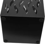 Metal Umbrella Holder, Hollow Out Design rectangular Umbrella Rack Stand, Entryway Umbrella Stand Rectangular Canes Walking Stick Storage Bin for Home Office Decor (Black)