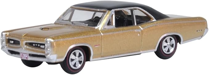 Diecast 1966 Pontiac GTO Martinique Bronze and Black 1:87 Scale 87PG66003