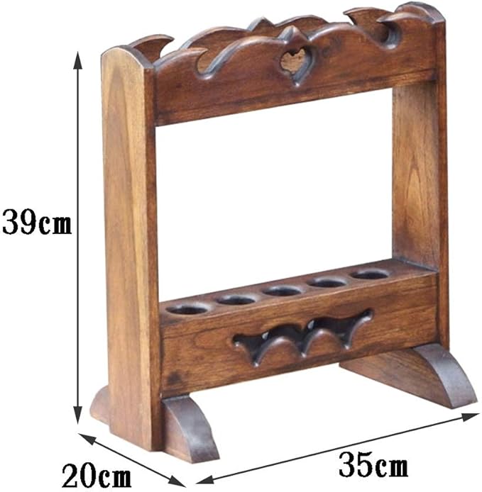 Wood Umbrella Stand, Brown Rustic Indoor Entryway Umbrella Holder, Home Office Free Standing Umbrella Walking Stick Stand Storage