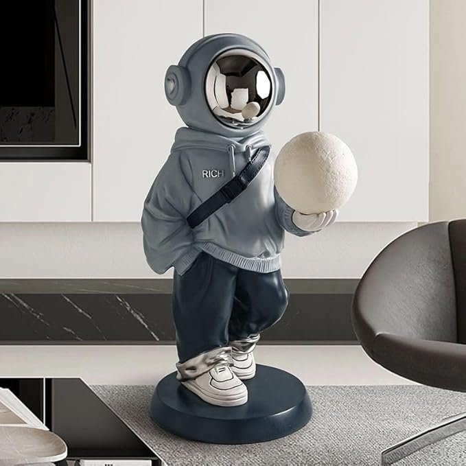 Astronaut Statue, Astronaut Sculpture, Home Decor Sculpture, Cool electroplated mask Decoration, Large Astronaut Ornament