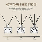 COCODOR Signature Reed Diffuser/Savon / 6.7oz / Scent Diffuser with Sticks Home Fragrance Reed Diffuser for Bathroom Shelf Decor