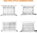12Pcs Drawer Dividers, 16.93" x 2.76", Thick, Large Adjustable Drawer Organizer for Clothes, Kitchen, Bathroom, Dresser, Fridge, Bedroom, Office Storage, DIY Storage Organizer Separator
