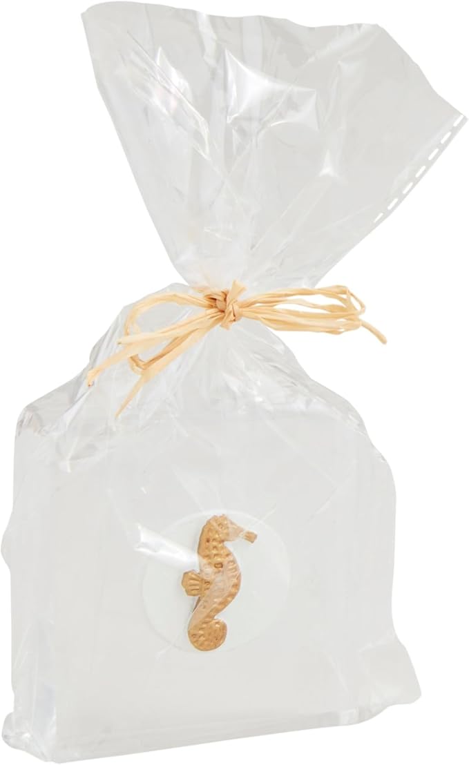 Mud Pie Mini Seahorse Acrylic Sitter; 3" X 3"