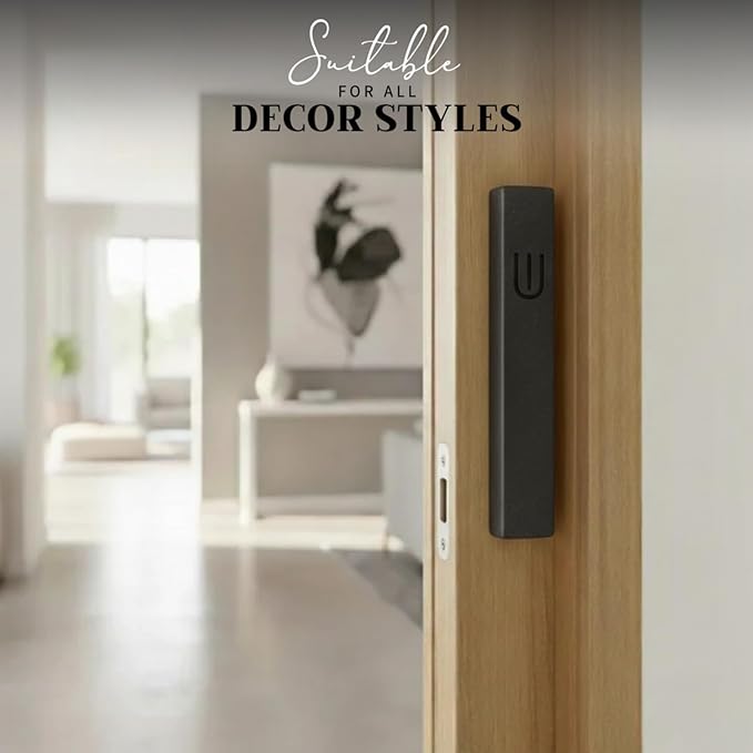 SURI Mezuzah for Door with Scroll – 9 Inch Modern Mezuzah Case with Non Kosher Scroll Included, Fits up to 8” Scroll, Easy Adhesive Installation, Gift Box Included