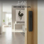 SURI Mezuzah for Door with Scroll – 7 Inch Modern Mezuzah Case with Non Kosher Scroll Included, Fits up to 6” Scroll, Easy Adhesive Installation, Gift Box Included