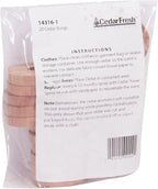 Household Essentials 14316-1 Cedar Fresh Red Cedar Wood Rings for Hangers | Set of 20