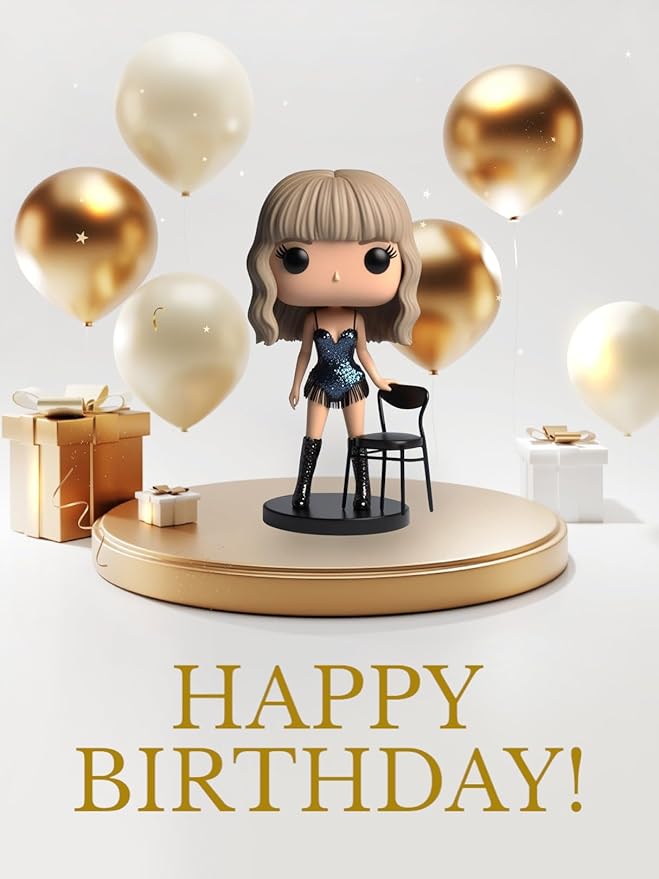Cute Singer Star Doll Epoxy Resin Fashion Doll Singing Modeling, Charms Cartoon Style,The Best Gift for Music Fans and Friends (#1)