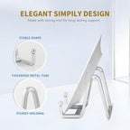 Plate Holder Easel Display Stand - 3 inch Metal Plate Stands for Display - Tabletop Picture Stand - Silver Iron Easels for Display Pictures | Photo Frames | Book | Decorative Plates | Plaque-1 Pack
