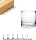 WGV Cylinder Vase Bulk, Diameter 5", Height 5", Clear Glass Floral Planter Container, Floating Candle Holder for Wedding Party Event Home Office Decor, 6 Pieces