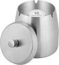 HARTAR Smokeless Ashtrays for Cigarettes Indoor, Ash Tray Sets Outdoor Windproof Cute Home Large Funny Metal Outside Ashtray with Lid for Cigarettes Butt Can for Outside Patio, X-Large