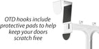 Whitmor 36 Pair Over The Door Shoe Organizer, 12 Tier Hanging Shoe Organizer, Heavy Duty Metal Shoe Holder, Hanging Shoe Rack for Closet Organizer & Storage, 72" L x 22.5" W x 7.5" H, White