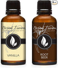 Eternal Essence Oils 2 Pack 30ml Premium Fragrance Oil - Vanilla & Root Beer - for Candle, Soap Making, Aromatherapy, Diffusers, Home Care, & Humidifiers