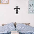 DreamsEden Metal Cross Wall Decor, Small Hanging Art Home Room Decoration, 8.5’’H