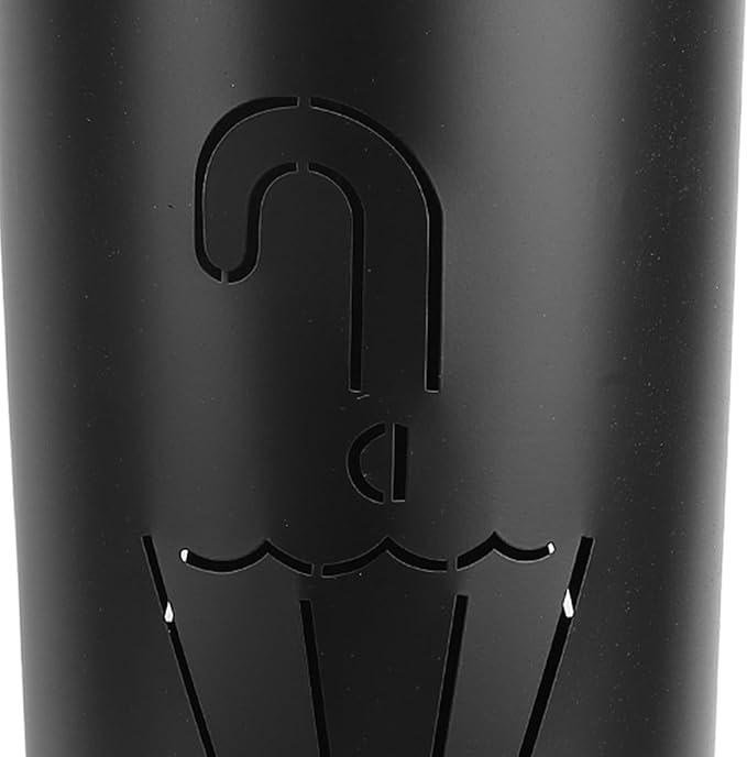 Umbrella Stand,Metal Round Umbrella Stand Rack,Canes Walking Sticks Holder for Entryway, Home, Office, Black (Type 1)