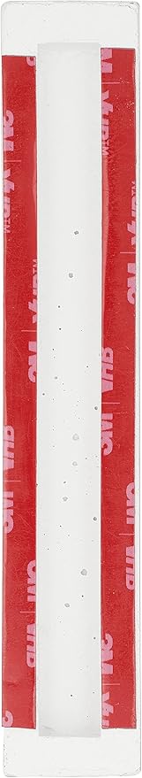 A&S Mezuzot Modern Concrete Mezuzah Case with Scroll, Easy Peel and Stick Mezuza (White+ Gold Shin, 6 Inches)